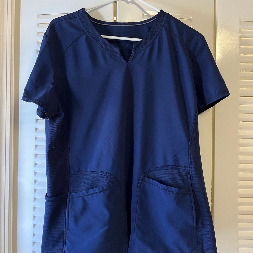 Navy Blue Women's Scrub Set